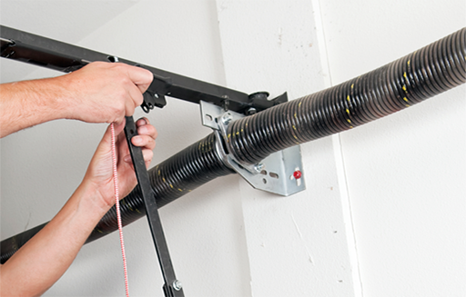 Garage door spring and cable assembly